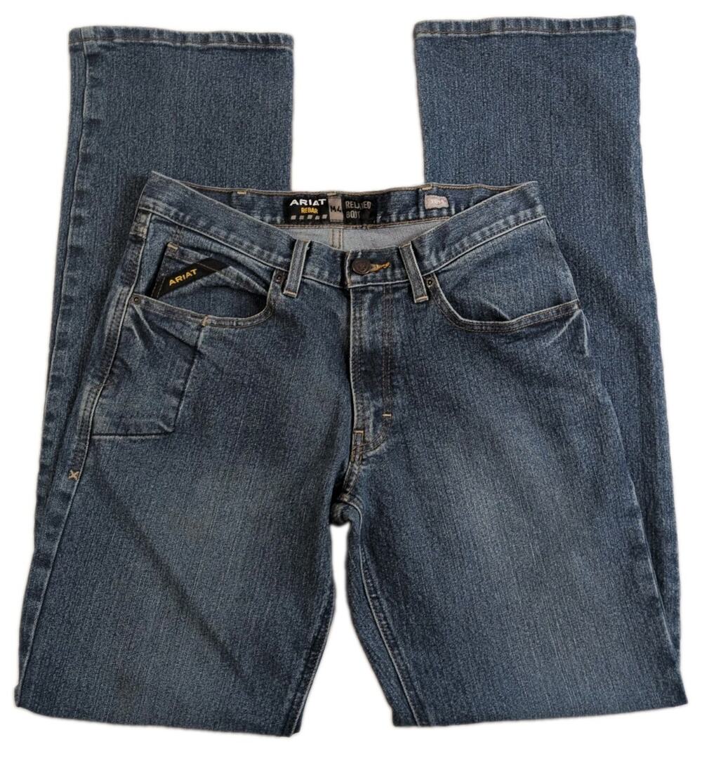 Ariat M4 Rebar Bootcut Jeans Relaxed Men's 31x38 Cowboy Western 32x36 Actual